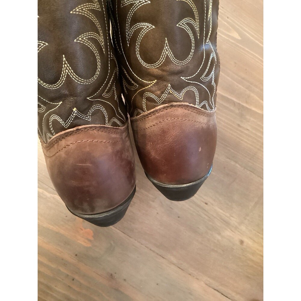 LAREDO WOMENS SZ 9 KADI  DISTRESSED BROWN LEATHER  BOOTS - Picture 7 of 10